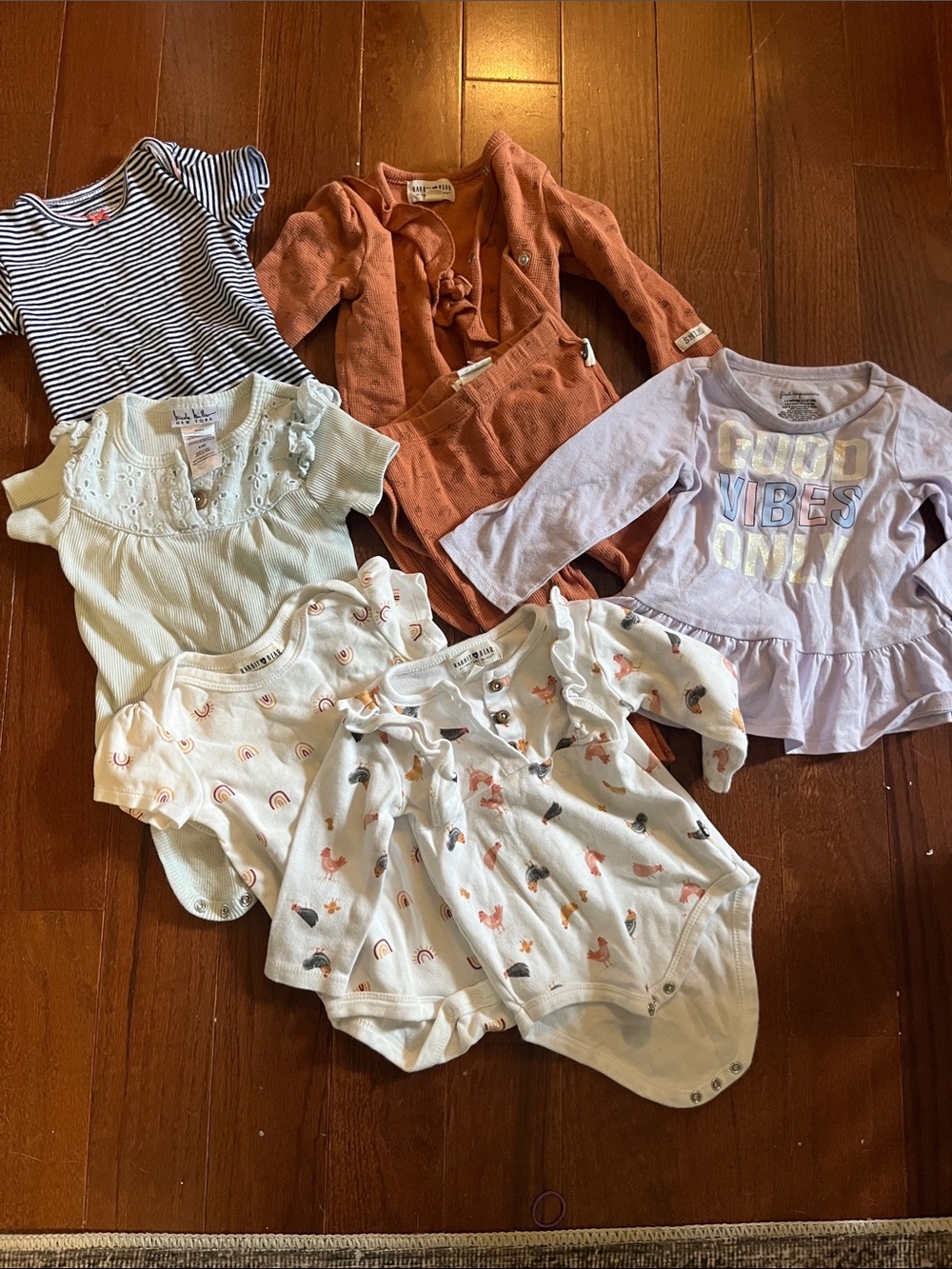Baby girl bundle 6-9 month onesies, shirt, pants